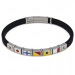 Image of the Boccadamo Man mens Bracelet ABR711 Flags