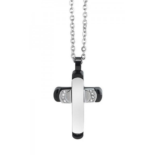 Acheter Collier Homme Boccadamo Man AGR163N Croix