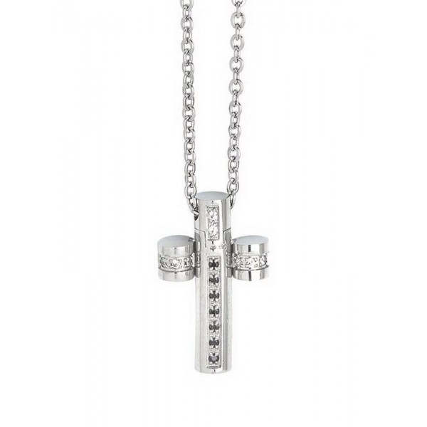 Acheter Collier Homme Boccadamo Man AGR164N Croix