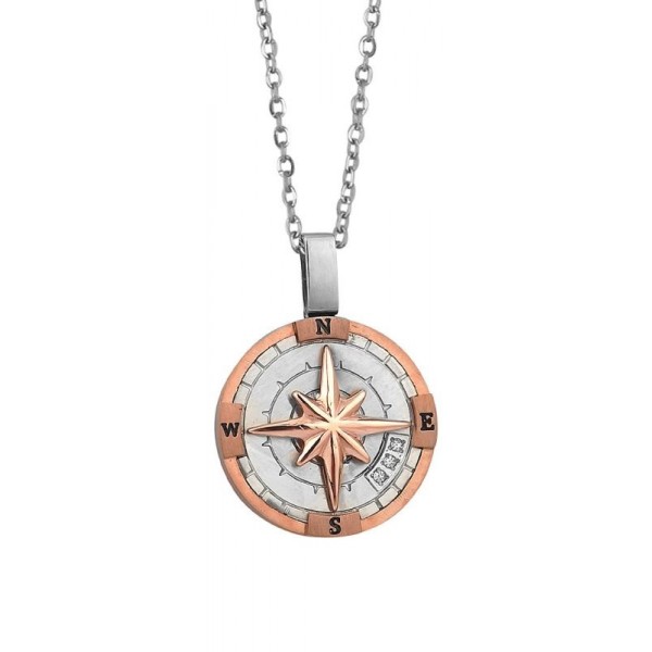 Acquistare Collana Uomo Boccadamo Man AGR212R Rosa dei Venti