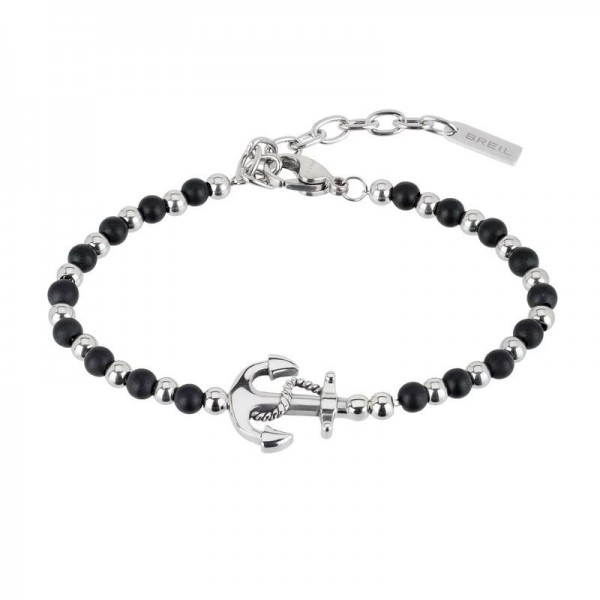 Acquistare Bracciale Uomo Breil Black Onyx TJ2407 Àncora