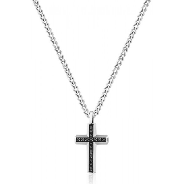 Buy Mens Brosway Necklace Backliner BBC01 Cross