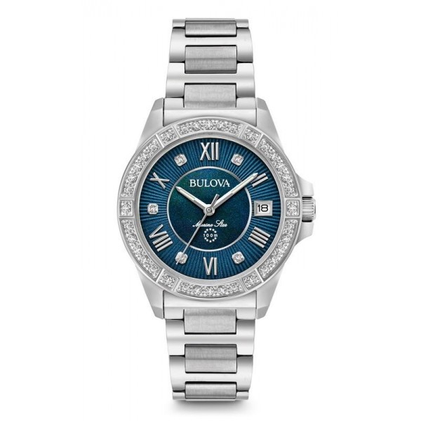 Acquistare Orologio Donna Bulova Marine Star 96R215 Diamanti Madreperla