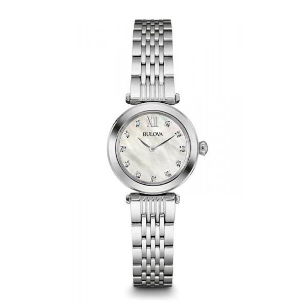 Kaufen Sie Bulova Damenuhr Diamonds 96S167 Diamanten Perlmutt