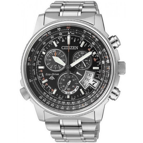 Купить Citizen Мужские Часы Promaster The Pilot Радиоуправляемые Титан BY0081-54E