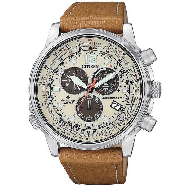 Comprar Reloj Hombre Citizen Radiocontrolado Crono Pilot CB5860-35X