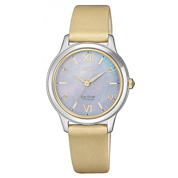 Acquistare Orologio Citizen Donna Lady Super Titanio EM0724-17Y Diamanti Madreperla