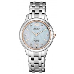 Comprar Reloj Citizen Mujer Lady Super Titanium EM0726-89Y Diamantes Madreperla
