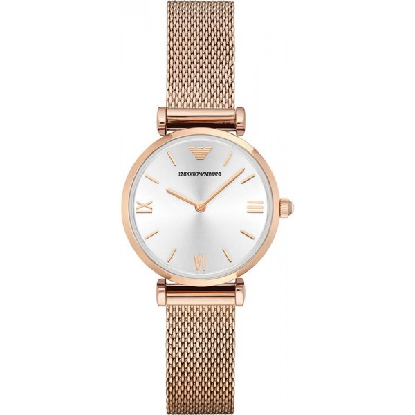 emporio armani ladies mesh watch