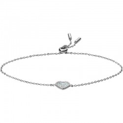 Comprar Pulsera Mujer Fossil Sterling Silver JFS00569040 Corazón Madreperla