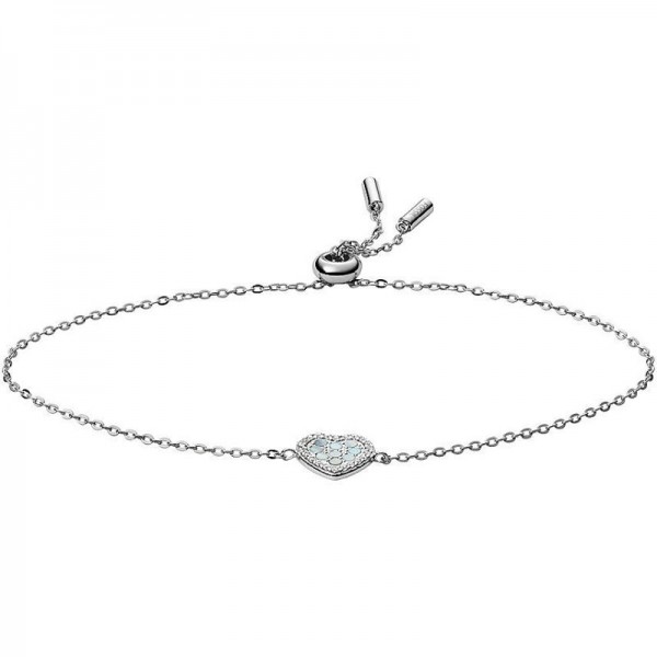 Acquistare Bracciale Donna Fossil Sterling Silver JFS00569040 Cuore Madreperla