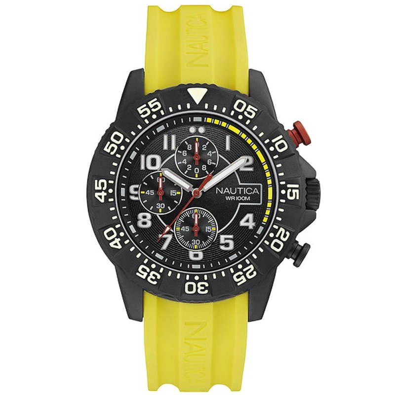 nautica yellow watch