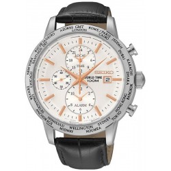 Acheter Montre Homme Seiko SPL053P1 World Time Chronographe Alarm Quartz