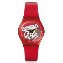 Acquistare Orologio Unisex Swatch Gent Rosso Bianco GR178