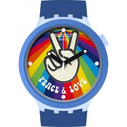 Montre Swatch Big Bold Peace Hand Love SB03N105