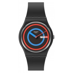 Swatch Унисекс Часы Gent Circling Black SO28B706