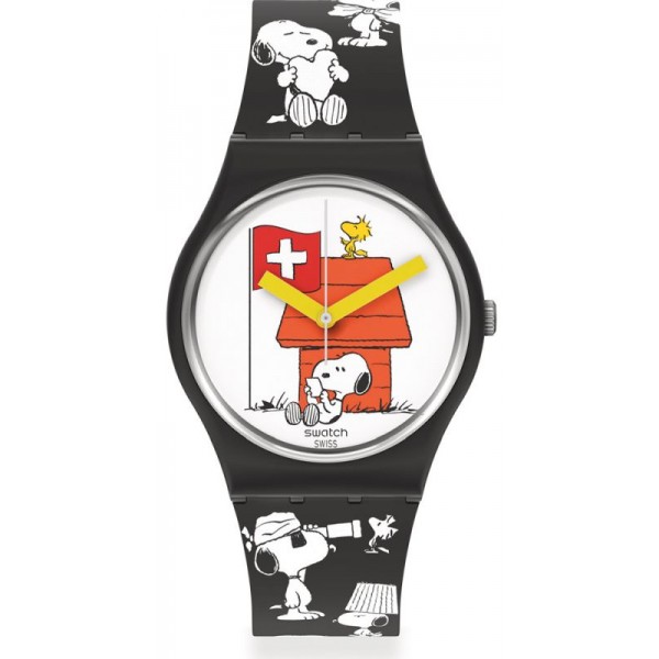Acquistare Orologio Swatch Peanuts Grande Bracchetto Snoopy SO28Z107