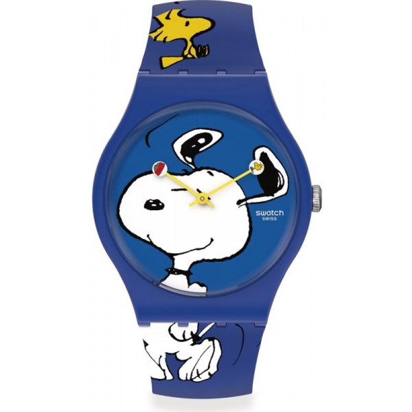 Acquistare Orologio Swatch Peanuts Hee Hee Hee Snoopy e Woodstock SO29Z106