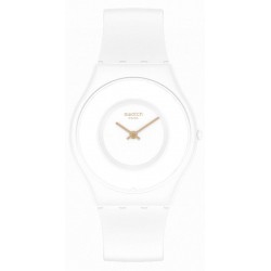 Reloj Unisex Swatch Skin Classic Tick Different Blanca SS09W100