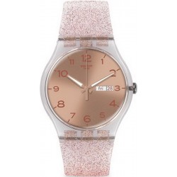 Acheter Montre Femme Swatch New Gent Pink Glistar SUOK703