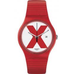 Orologio Unisex Swatch New Gent XX-Rated Red SUOR400