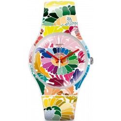 Swatch Damenuhr New Gent Flowerfool SUOW126