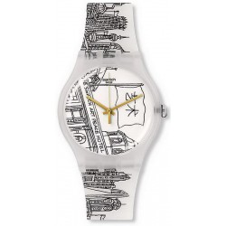 Acheter Montre Unisex Swatch New Gent Art Peace Hotel SUOZ197
