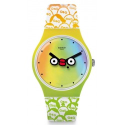 Acheter Montre Unisex Swatch Club New Gent What's Yo Face? SUOZ303