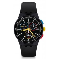 Reloj Unisex Swatch Chrono Plastic Black-One SUSB416 Cronógrafo