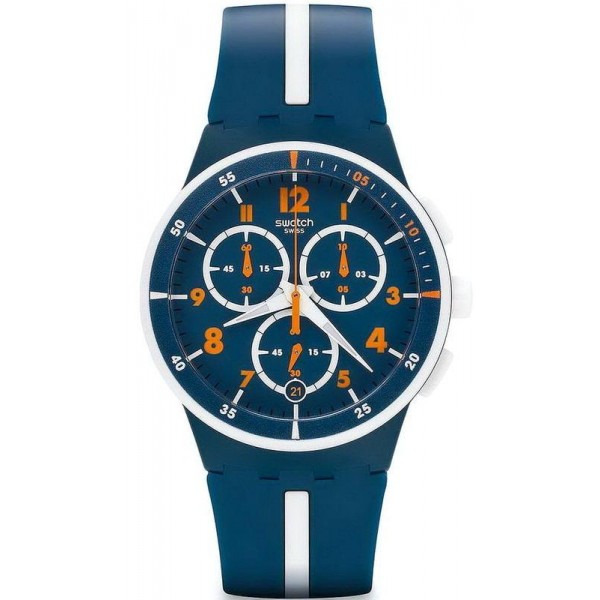 Buy Men's Swatch Watch Chrono Plastic Whitespeed SUSN403 Chronograph