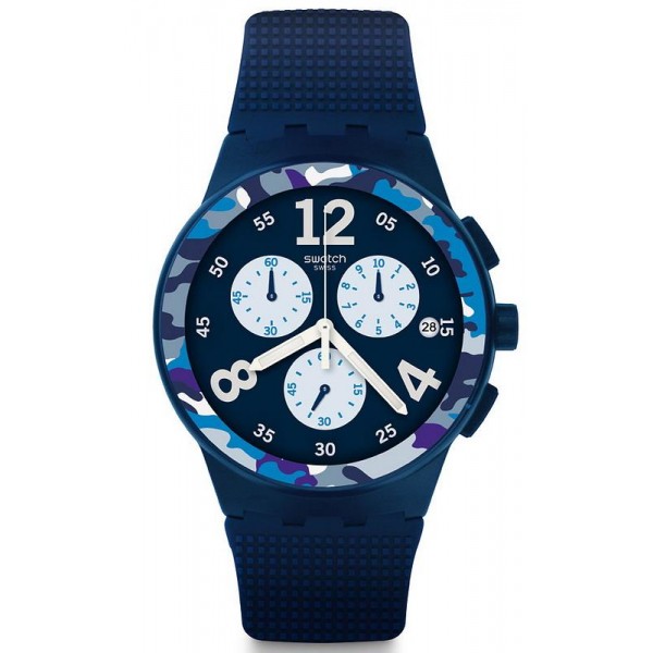 Comprar Reloj Hombre Swatch Chrono Plastic Camoblu SUSN414 Cronógrafo
