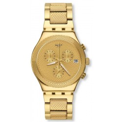 Buy Unisex Swatch Watch Irony Chrono Goldy Full YCG420G Chronograph