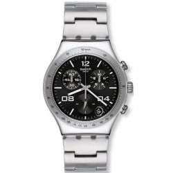 Buy Unisex Swatch Watch Irony Chrono Blustery Black YCS564G Chronograph