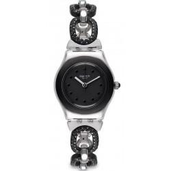 Swatch Ladies Watch Irony Lady Black Glitter YSS293G