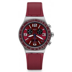 Buy Unisex Swatch Watch Irony Chrono Wine Grid YVS464 Chronograph