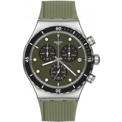 Montre Homme Swatch Irony Chrono Back In Khaki YVS488 Chronographe