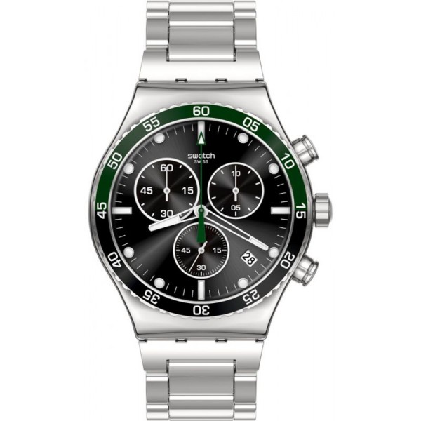 Acheter Montre Homme Swatch Irony Chrono Dark Green Irony YVS506G Chronographe