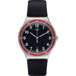Men's Swatch Watch Irony Big Classic Red Wheel YWS417